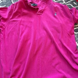 Vintage Ralph Lauren Pink Polo XL early 2000s